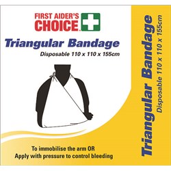 First Aider's Choice Triangular Cloth Bandage 110x115